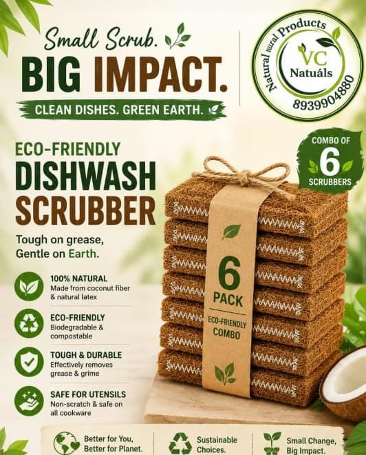 Dishwash Scrubber 6 pcs